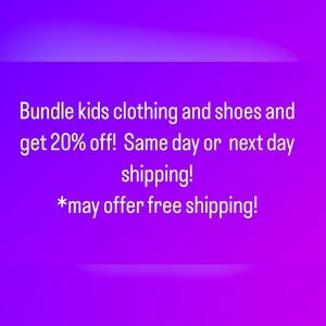 Bundle kids clothing for a discount!
